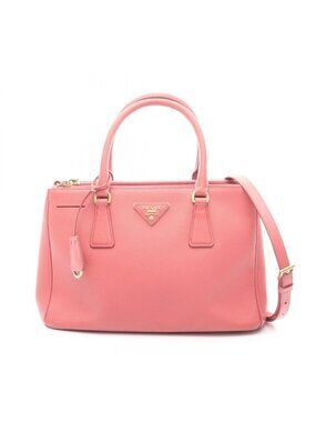 Prada Handbag Saffiano Lux Galleria 2-Way Pink Leather Shoulder